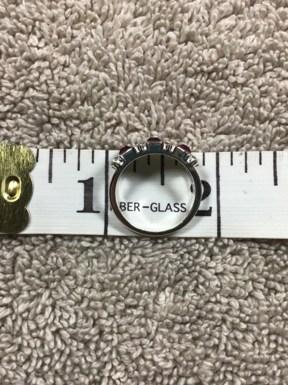 vintage-style sterling silver multi-stone ring